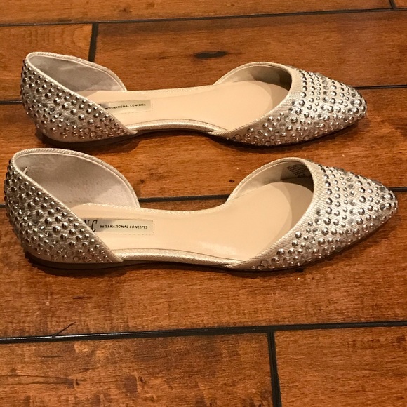 INC International Concepts Shoes - Like new fabric and jeweled flats